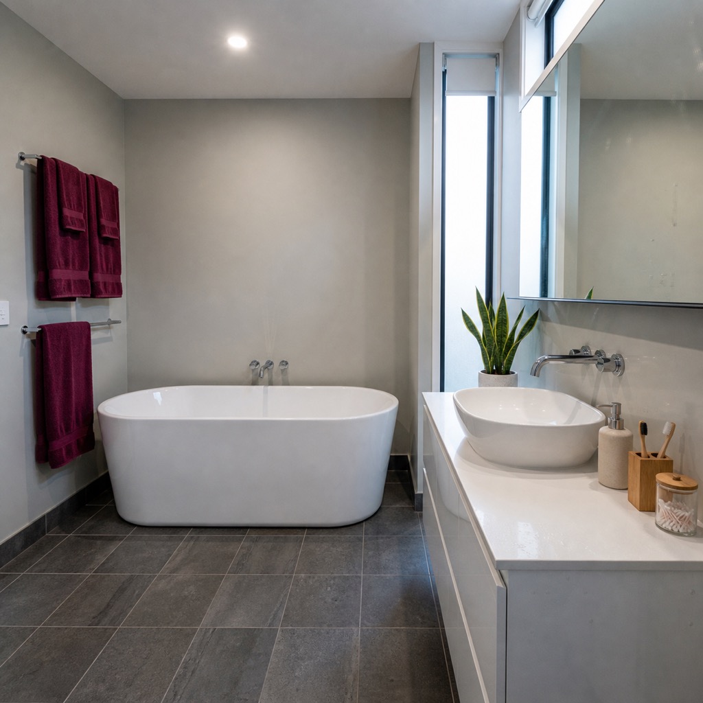 Bathroom after painting